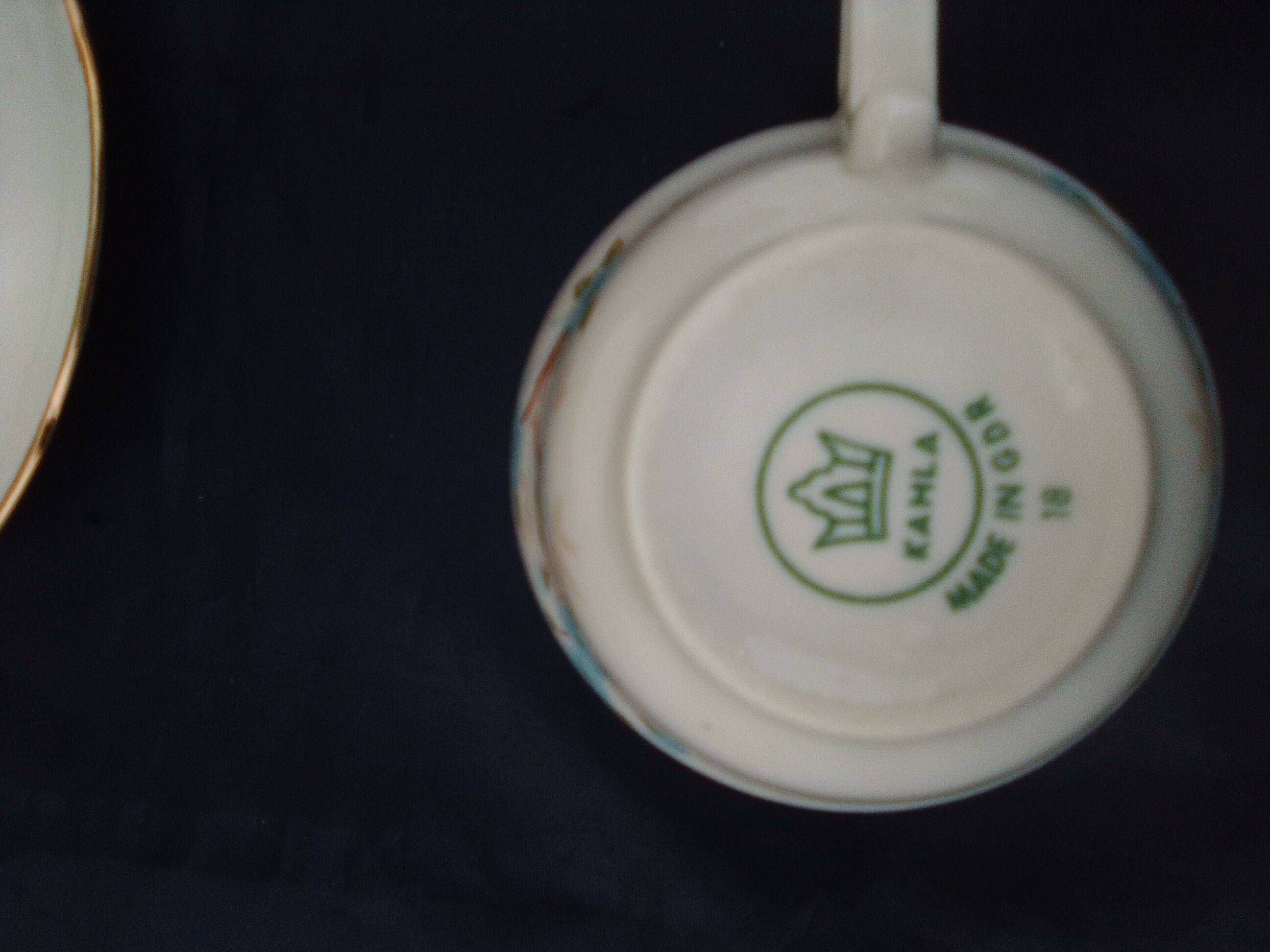 Kahla porcelain coffee service made in GDR blue flower pattern