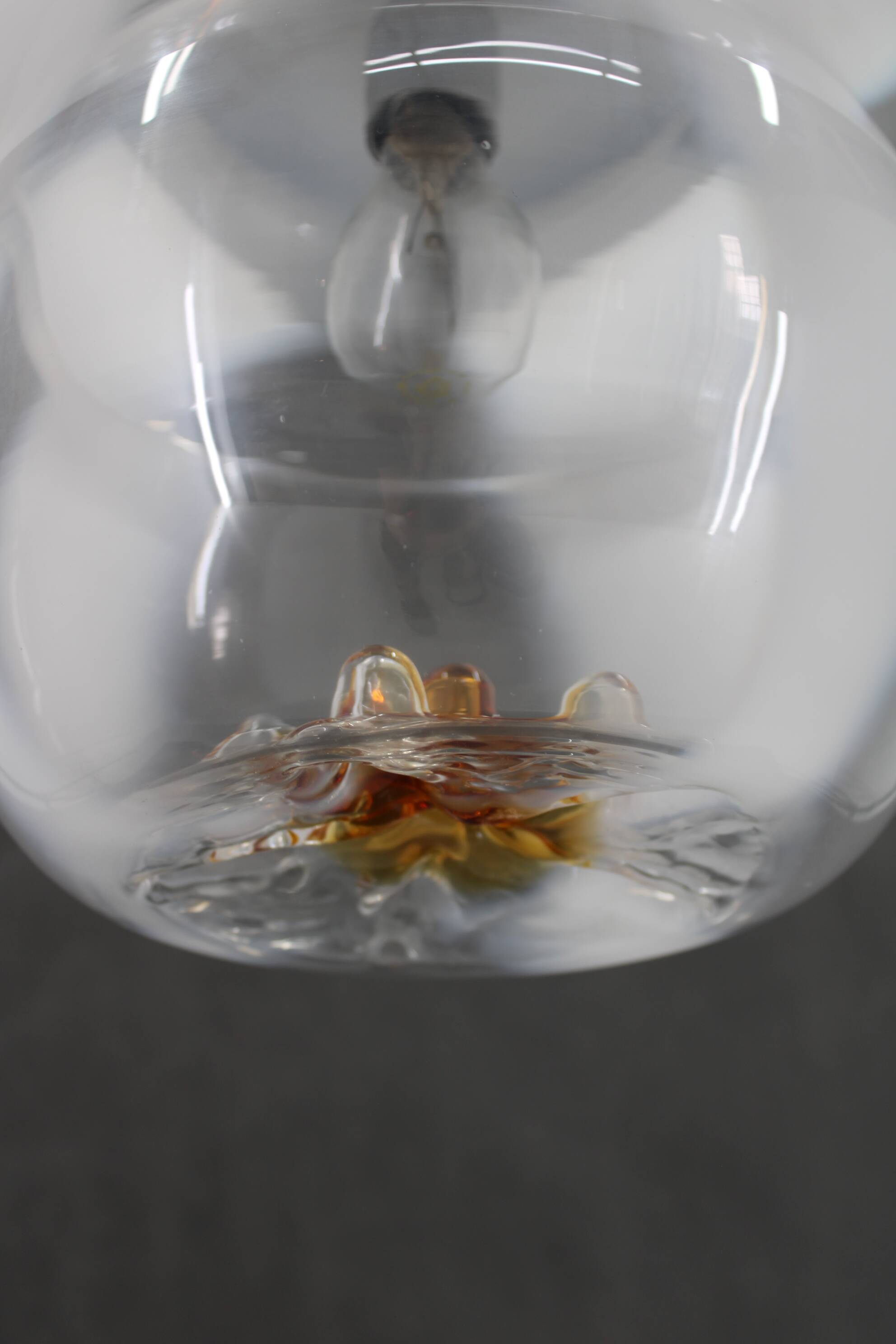 1970s Glass Murano Pendant Light , Italy