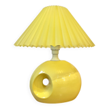 Yellow ceramic lamp organic shape