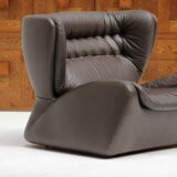 One-seat lounge sofa model pasha, manufactured in the 1970s by durlet, belgium.