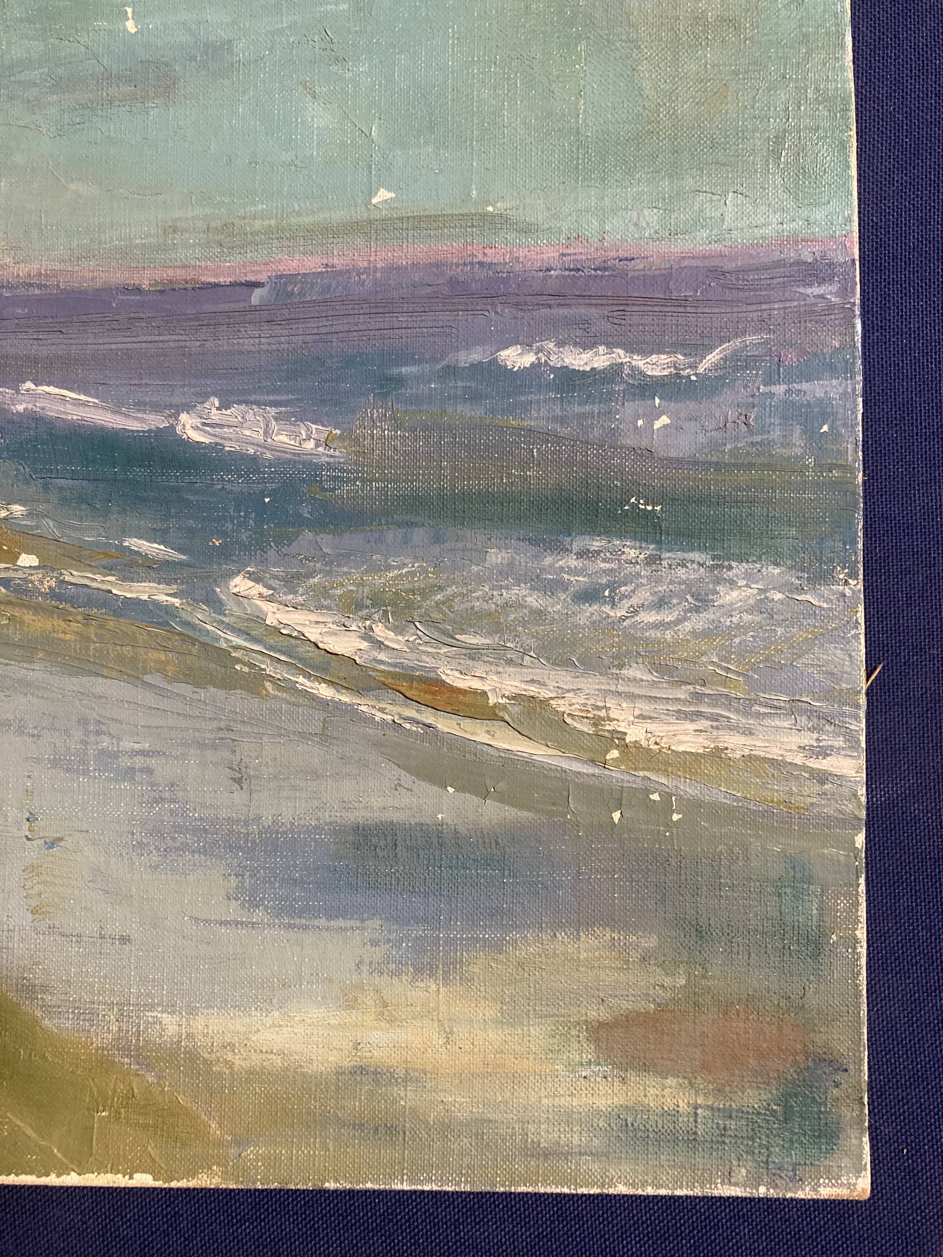 Oil on canvas vintage