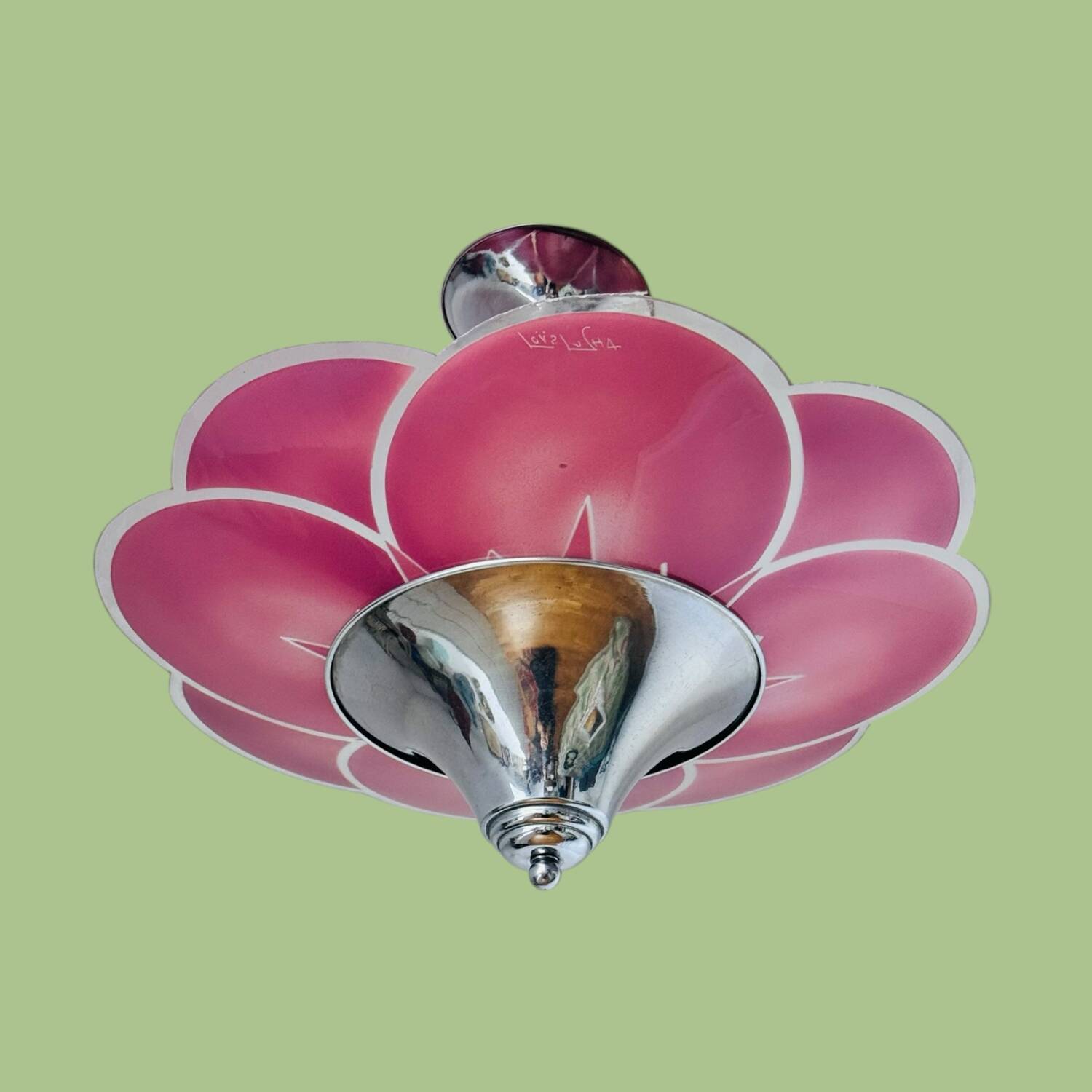 Art Deco ceiling light by Loys Lucha