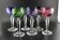 Suite de 6 verres couleur à liqueur en Cristal