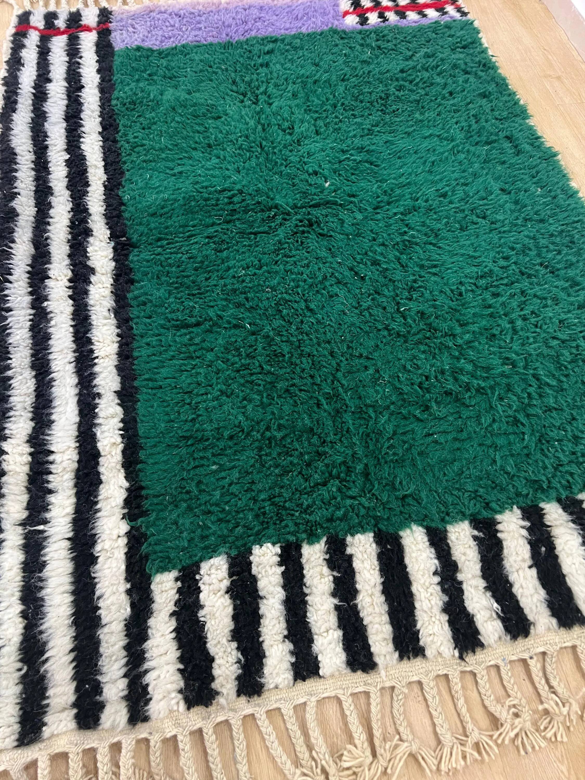 Traditional handmade carpet 250cm x 150cm Moroccan