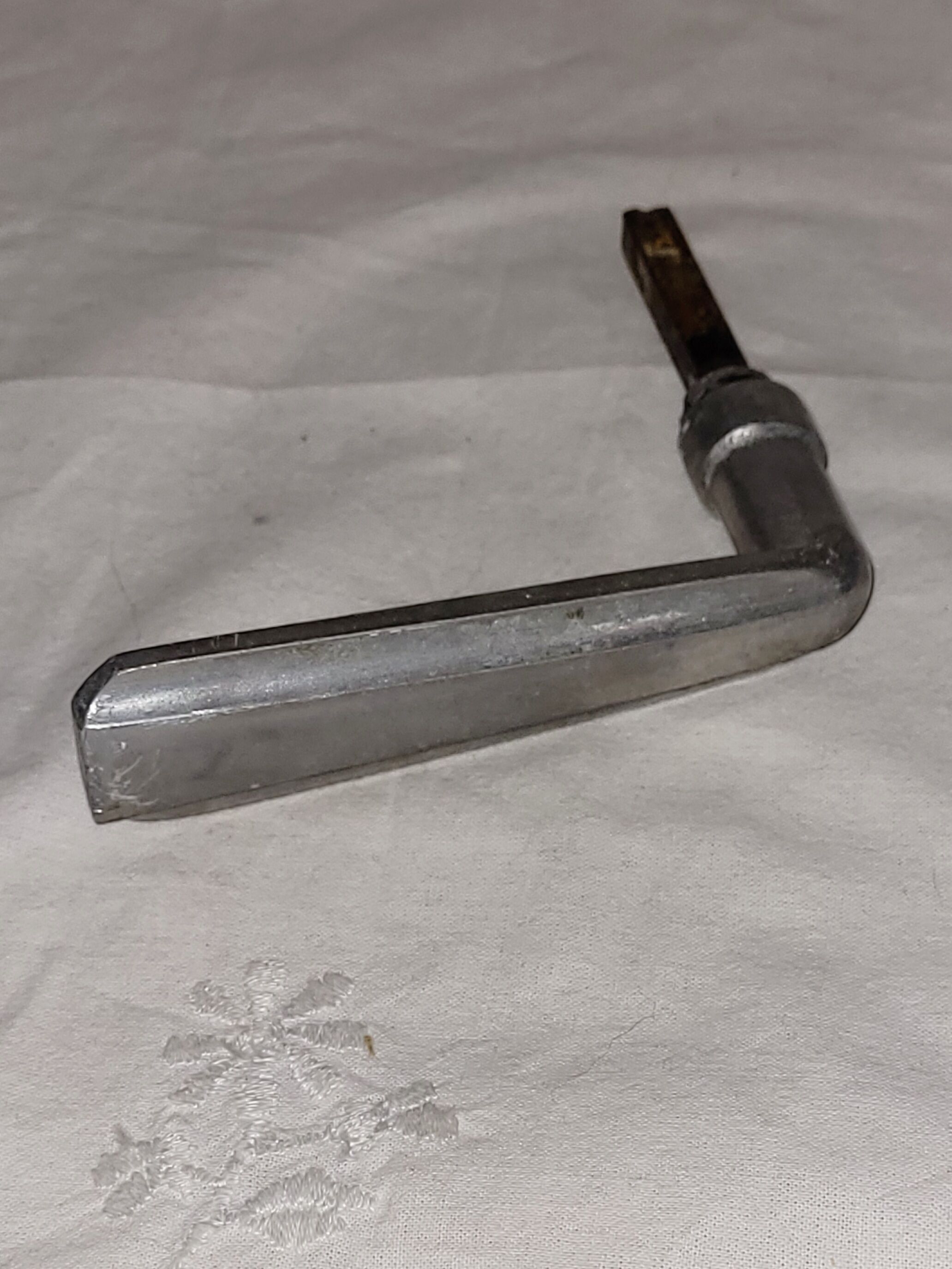 Aluminum door handle vintage