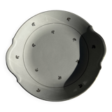 Old pie dish with 2 handles, golden wheat patterns, D28.