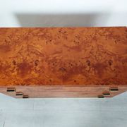 Vintage drawer chest in amboyna burl, 1970s