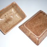 Sandstone butter with lid