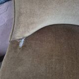 Pair of Napoleon III toad armchairs