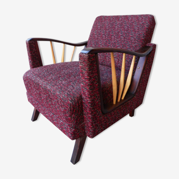 Fauteuil vintage violet 1950s