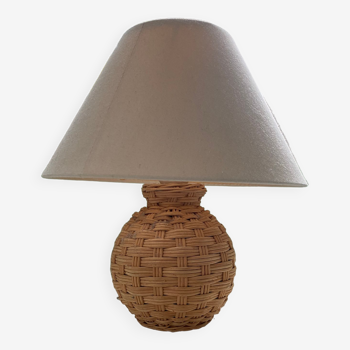 Lampe sur pied en bois