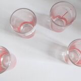 Set of 4 orangeade glasses, Made in Yugoslavia