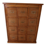 Classeur vintage avec tiroirs