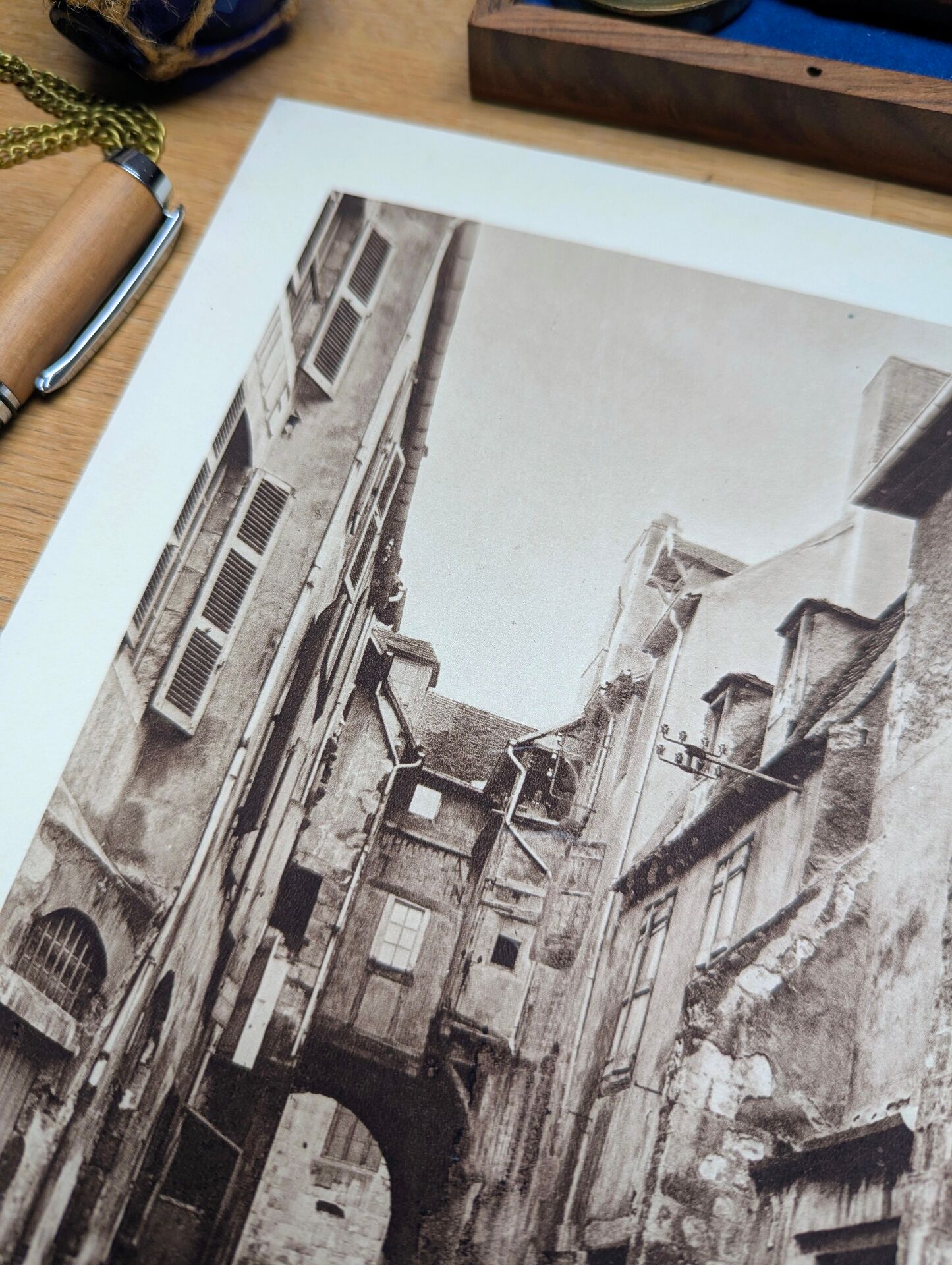 Montluçon, Allier, photo print from 1942.