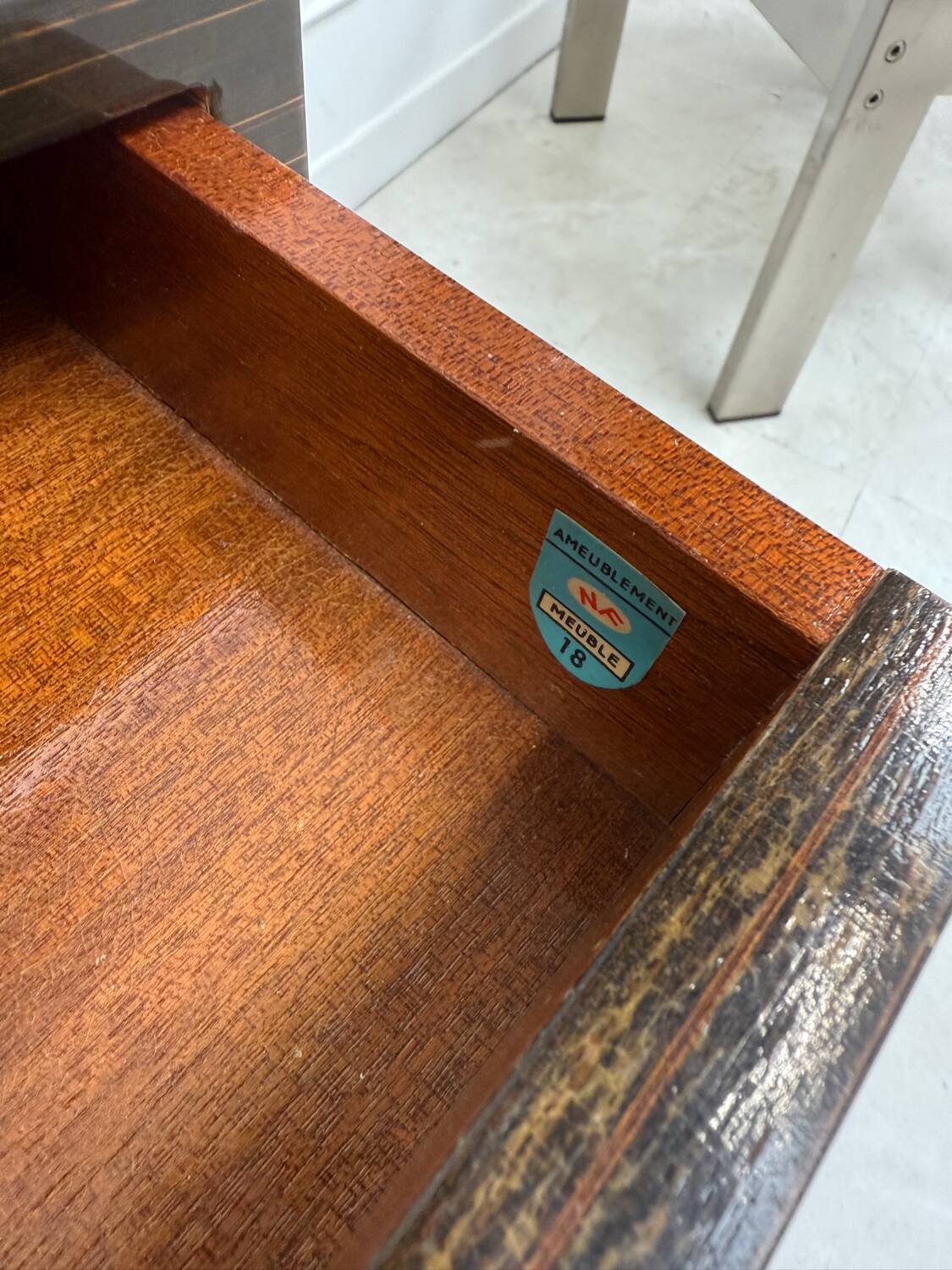 Paire de tables de chevet vintage