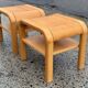 Mid-century Danish Brutalist bedside tables by Villy Nørgaard, 1984, set of 2