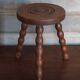 Vintage stool, tripod stool, occasional stool, wooden plant stand