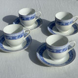 4 porcelain cups