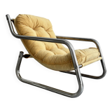 Vintage yellow Bauhaus armchair
