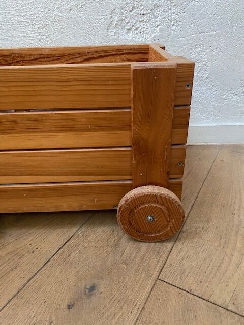 Wooden tier trolley