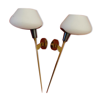 Suite of arlus sconces 1950