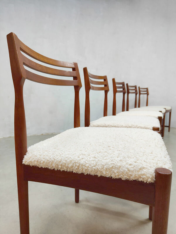5 chaises de salle à manger Bovenkamp design Midcentury Severin Hansen