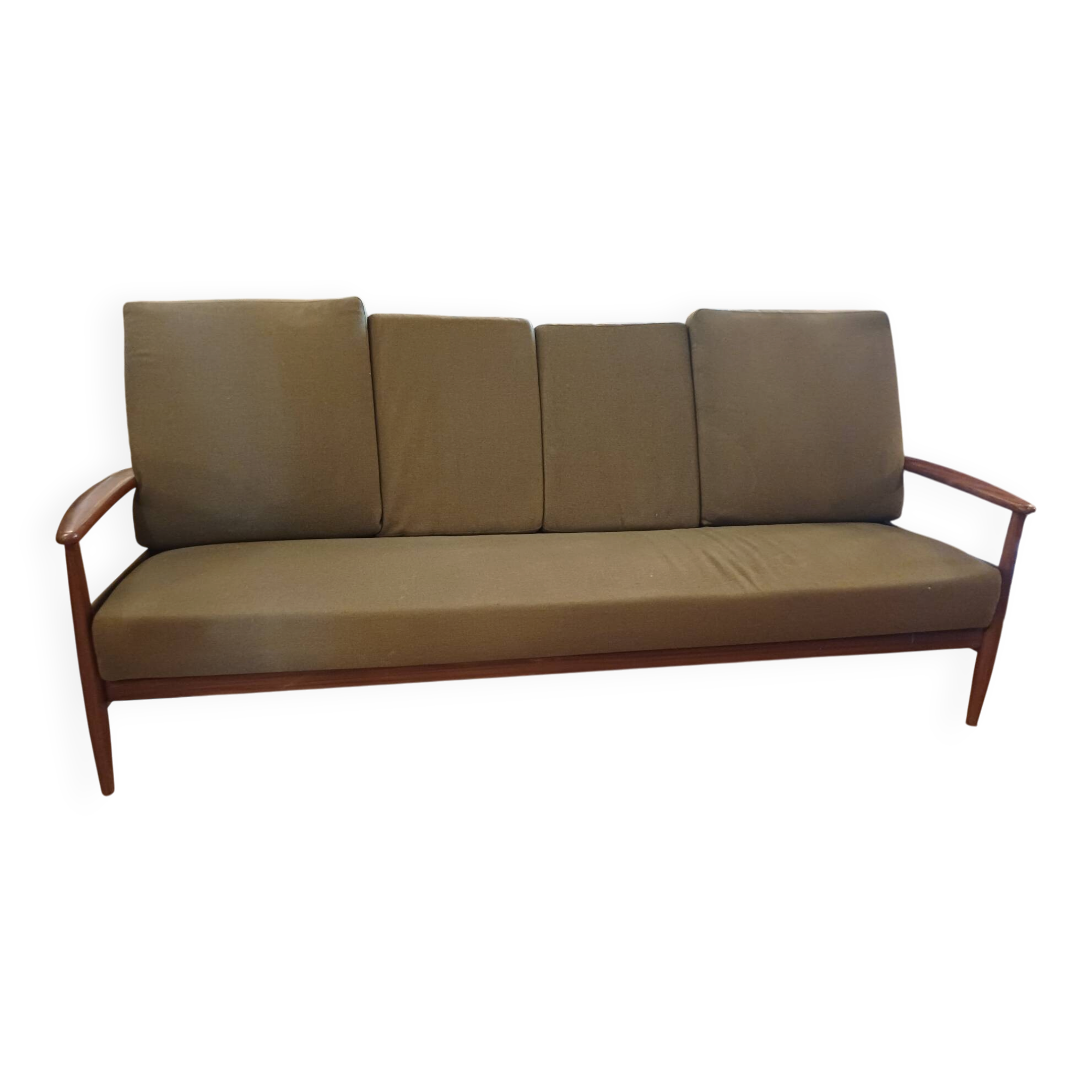 1960 Scandinavian convertible bench, in its original condition.