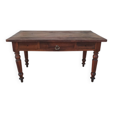 19th-century walnut table