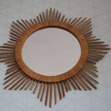Miroir rotin étoile 550mm