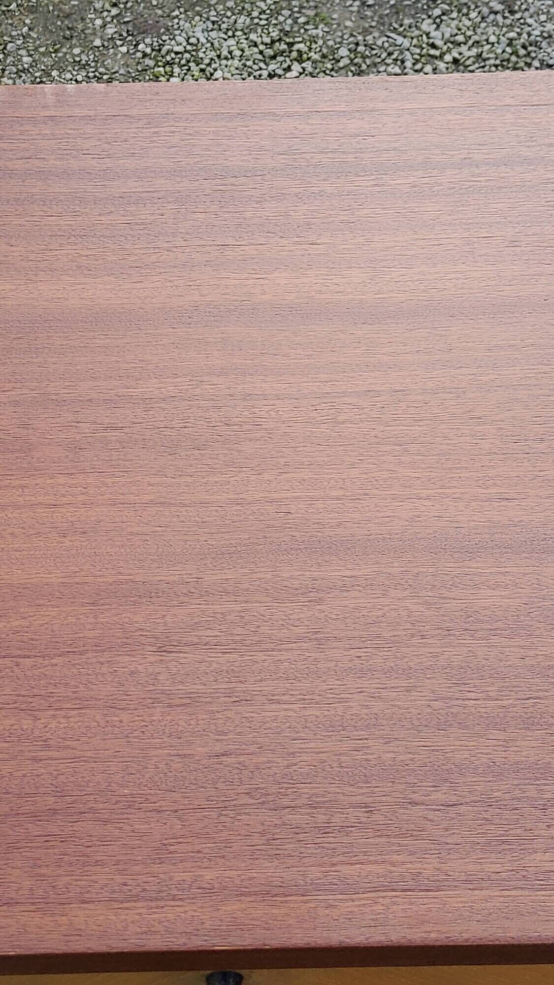 Enfilade of the 50s in oak and mahogany feet compass