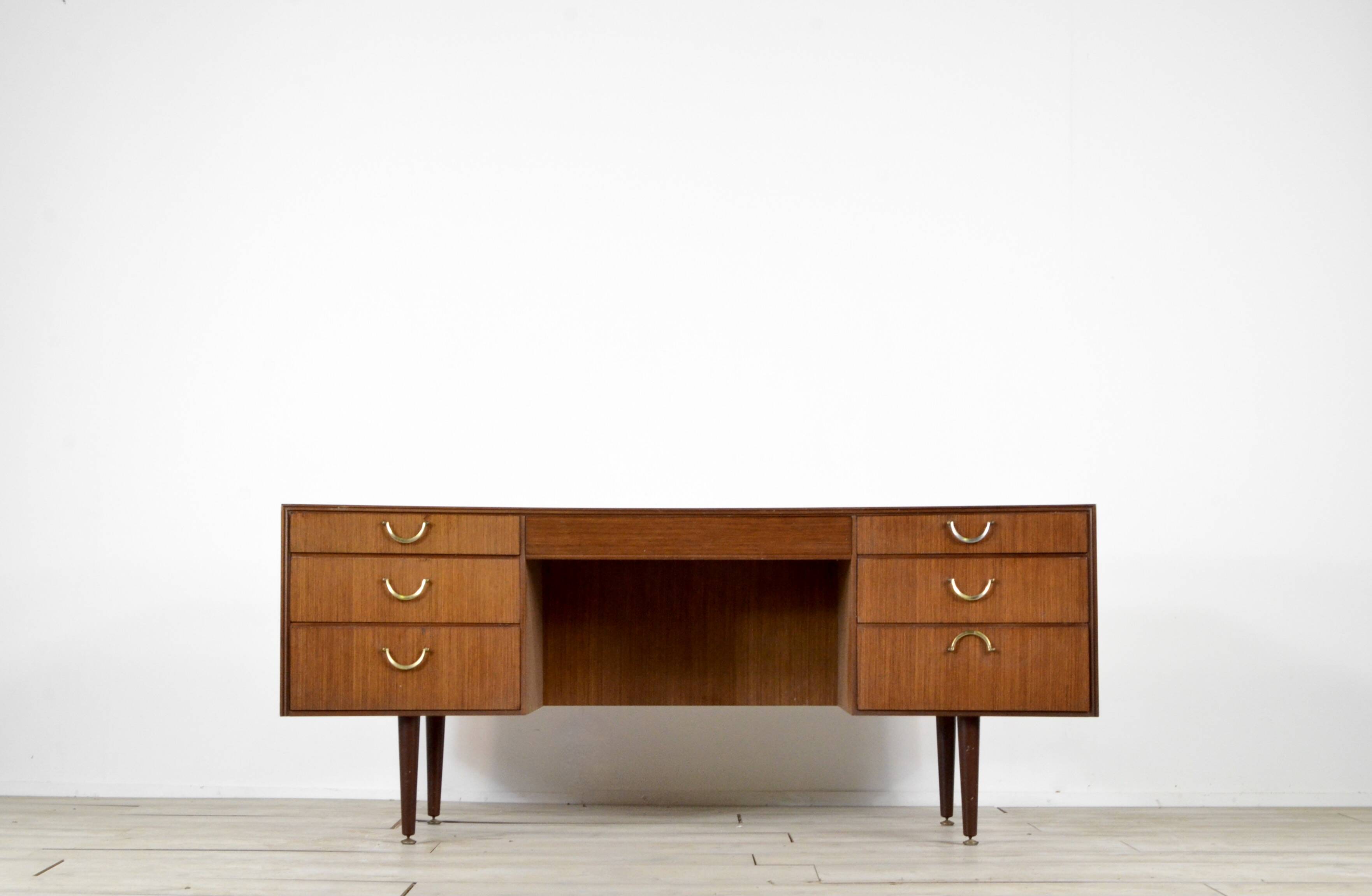 Midcentury Meredew Desk In Teak. Vintage / Modern / Retro / Danish Style.