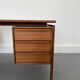 Mid-century teak freestanding desk from gv mobler, 1970s