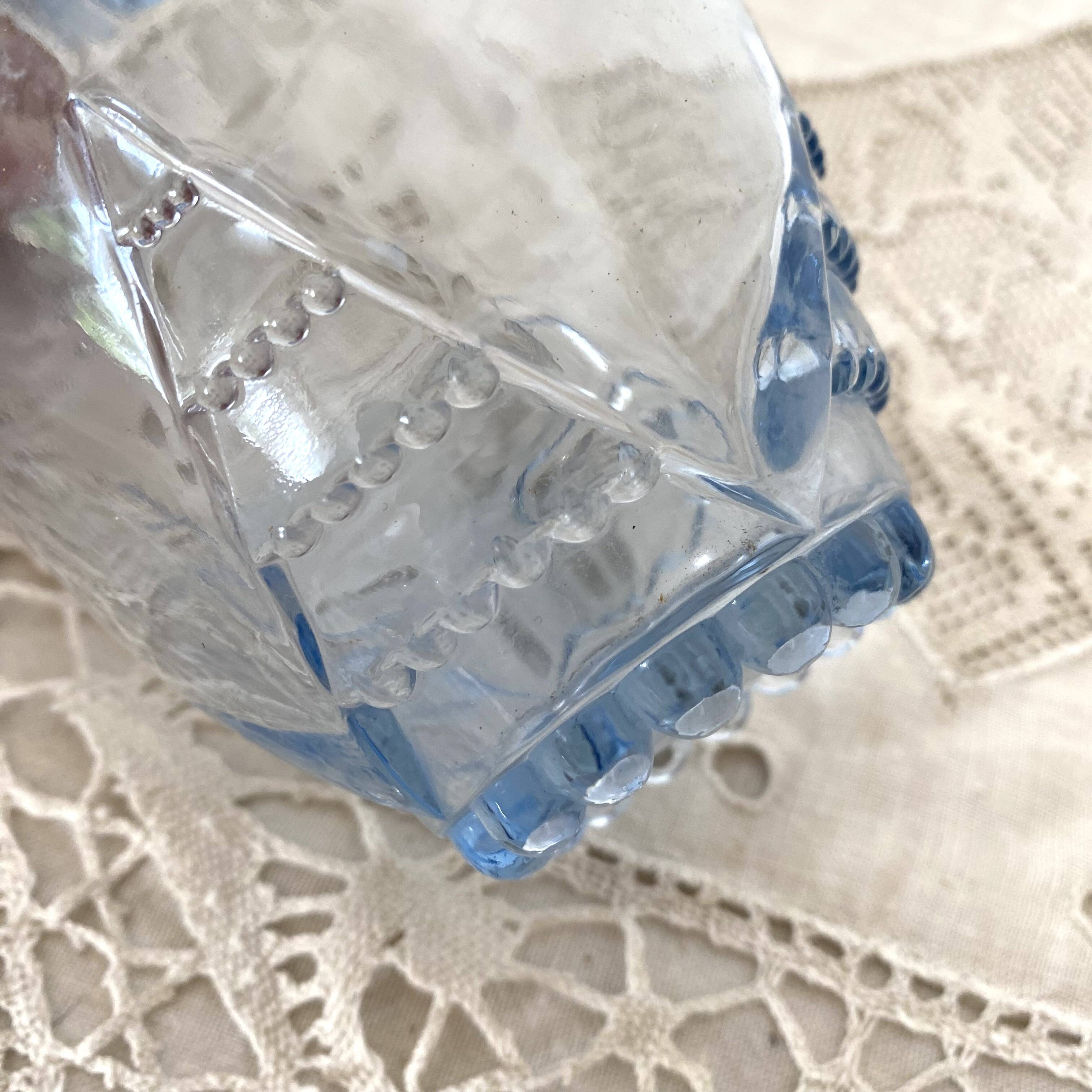 Sky blue art deco carafe