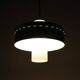 Mid-century pendant lamp / opal glass / brass / light green / Danish modern design / 1960s / 1970s