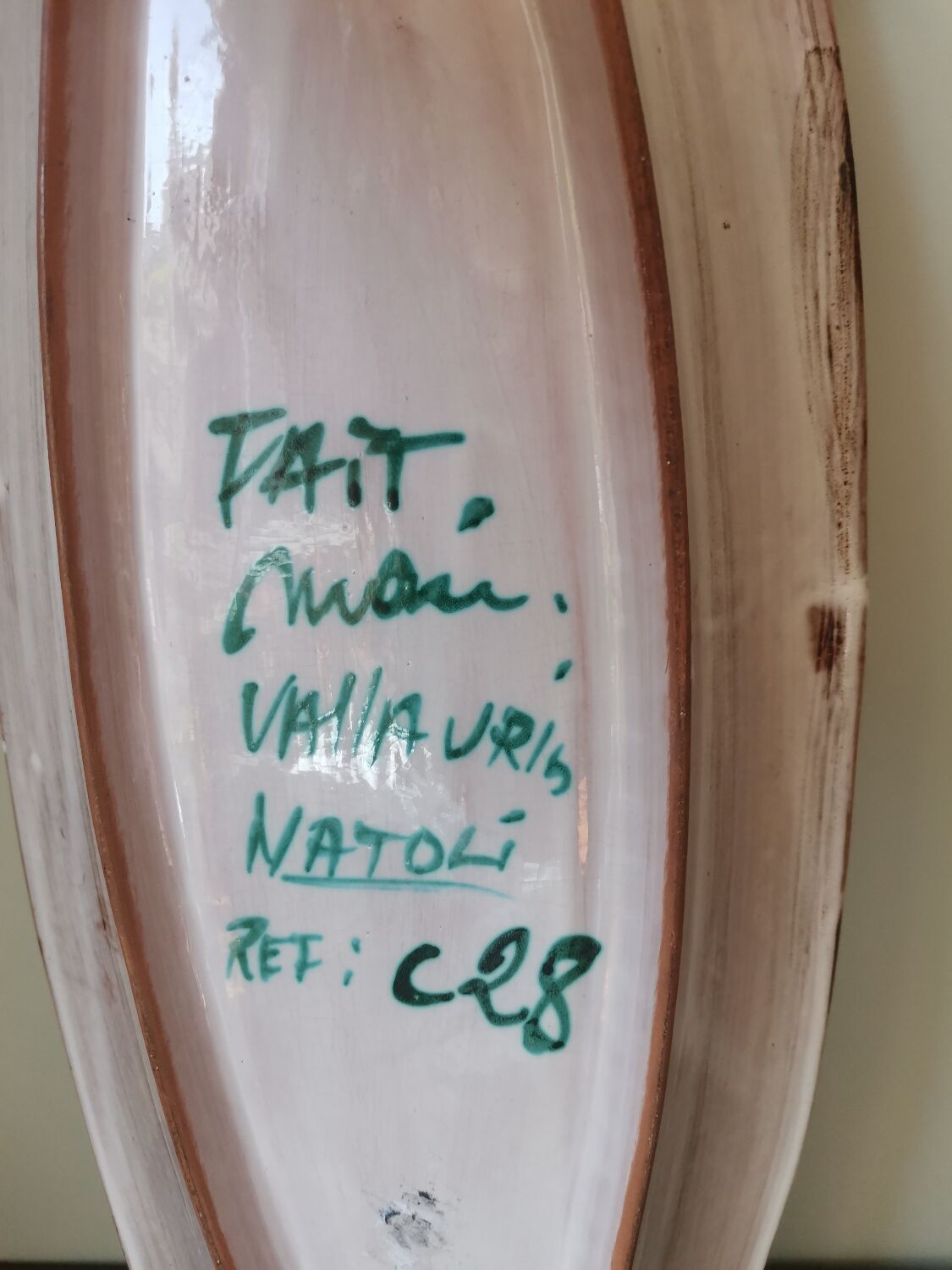 Oval dish vintage Vallauris