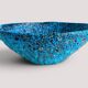 Turquoise ceramic fruit bowl by Charles Cart Vallauris, circa the 1960s.