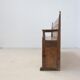 Old wooden bench with panelled backrest – 19th century