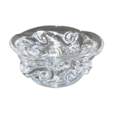 Polyloed ashtray in baccarat crystal, "aladdin", decoration of volutes