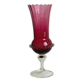 Translucent glass vase on a stand