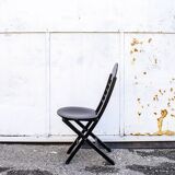 Folding wooden chairs, Italy 1960s