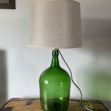 Lady Jeanne green table lamp electrified to nine