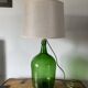 Lady Jeanne green table lamp electrified to nine