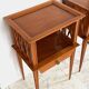 Vintage compass leg bedside table