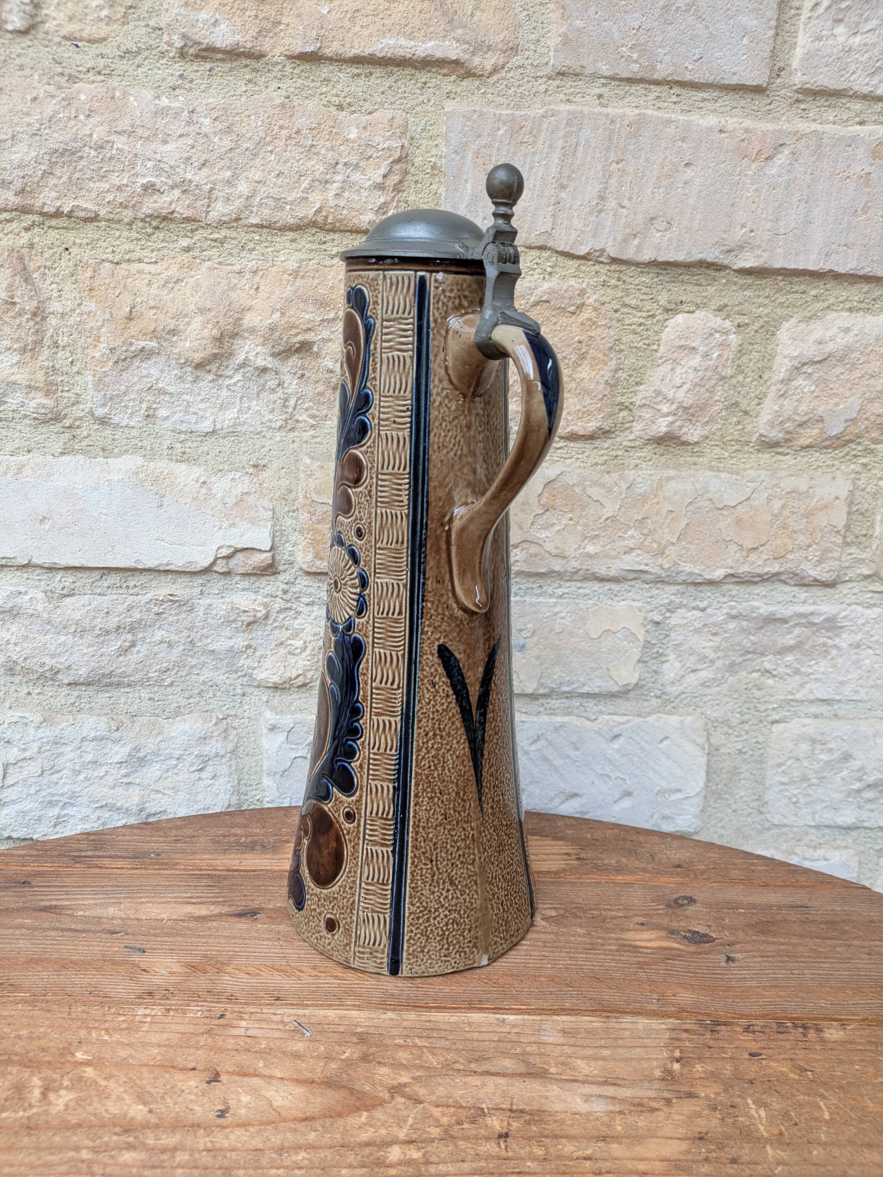 Marzi and Remy Germany decorative beer mug in glazed ceramic