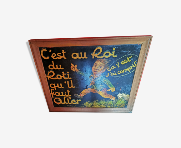 Publicité sur bois