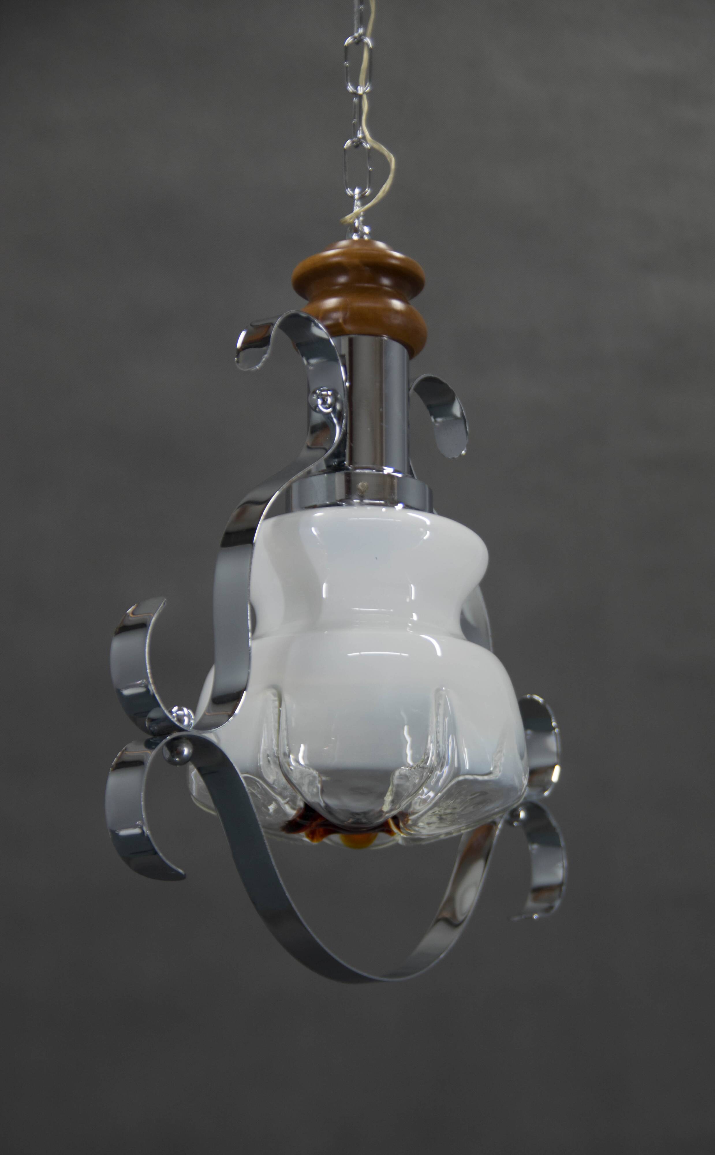 Murano Glass Pendant, Italy, 1980s