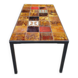 Vallauris ceramic coffee table 1970