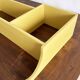 1960s wooden wall shelf with 3 compartments