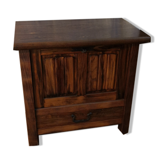 Meuble tv orme massif vintage aranjou