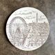 Brown earthenware plate "Universal Exhibition of 1900" No. 1